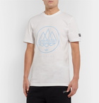 adidas Consortium - SPEZIAL Logo-Flocked Cotton-Jersey T-Shirt - White