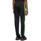 Diesel Black and Green P-Russy-Band Lounge Pants