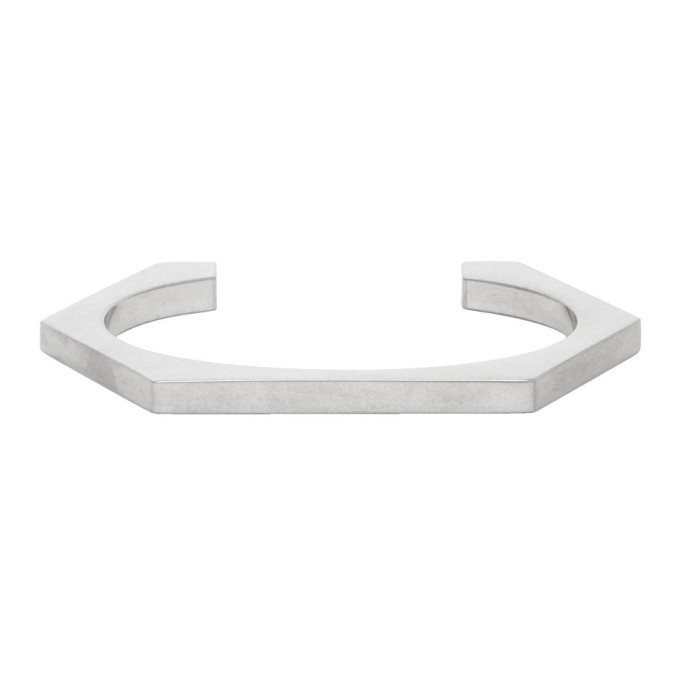 Photo: Off-White Silver Small Hexnut Bracelet