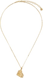 Veneda Carter Gold Vertical Heart VC014 Necklace