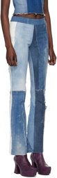 VITELLI SSENSE Exclusive Blue & White Jeans
