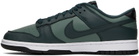Nike Navy & Green Dunk Low Retro PRM Sneakers