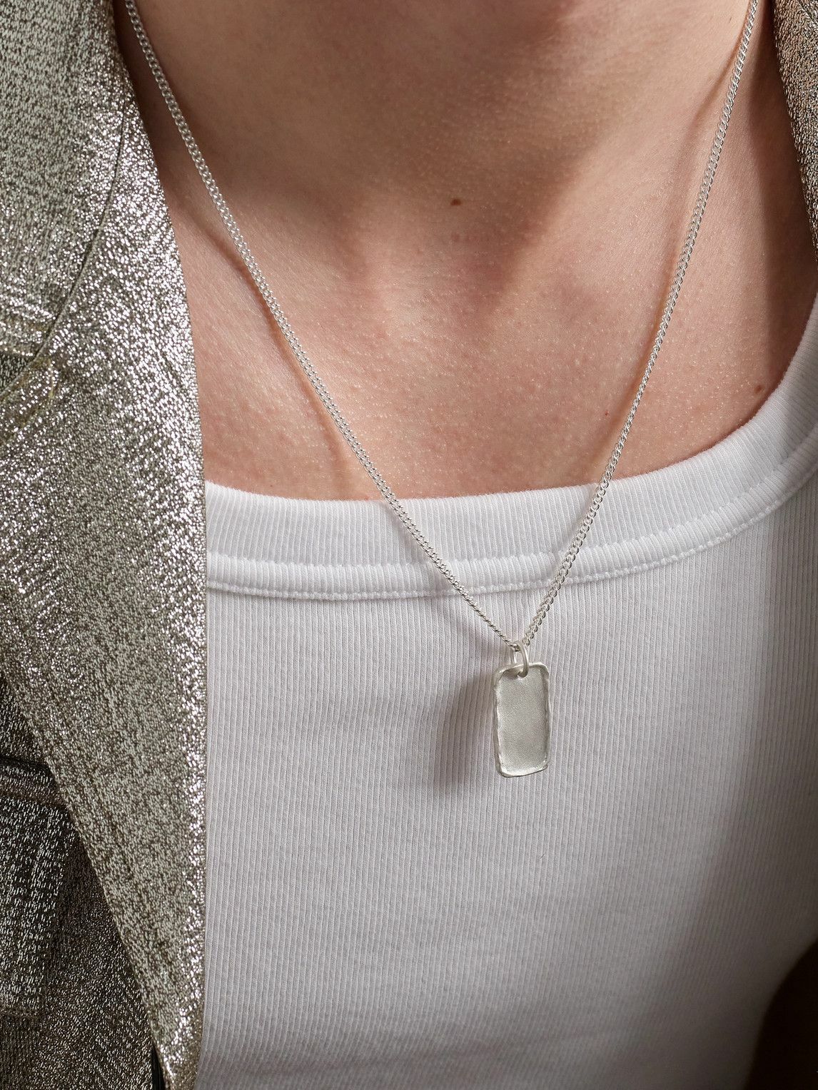 Jacquie Aiche - Textured Sterling Silver Pendant