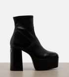 Valentino Garavani Fawcette leather platform ankle boots