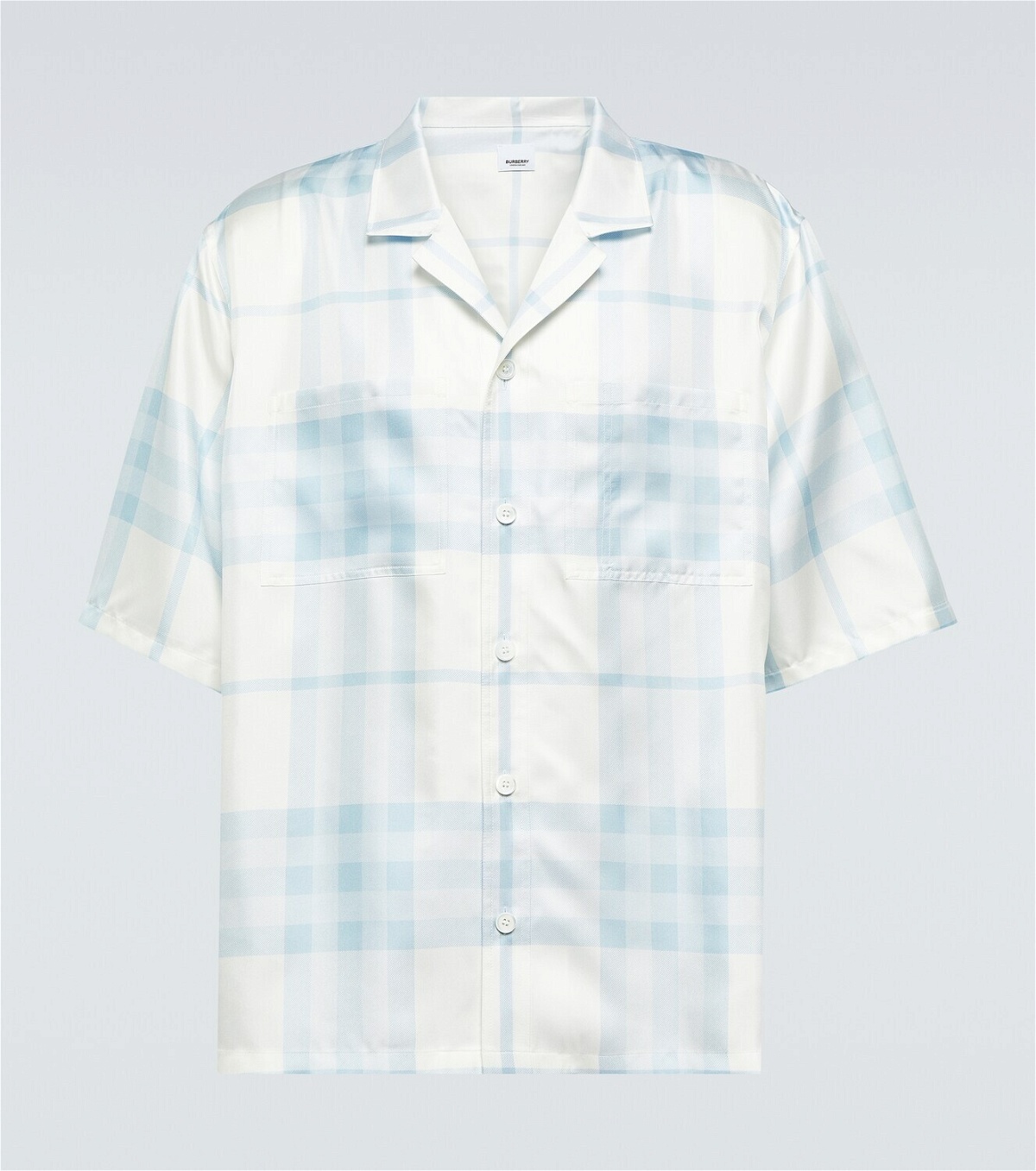 Burberry - Check silk twill shirt