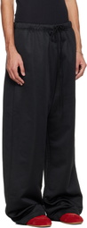 Fear of God ESSENTIALS Black Holiday Satin Fleece Lounge Sweatpants