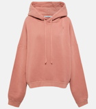 Acne Studios Fester cropped cotton fleece hoodie
