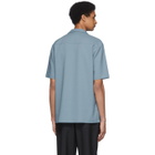 Tibi Blue Chalky Drape Shirt