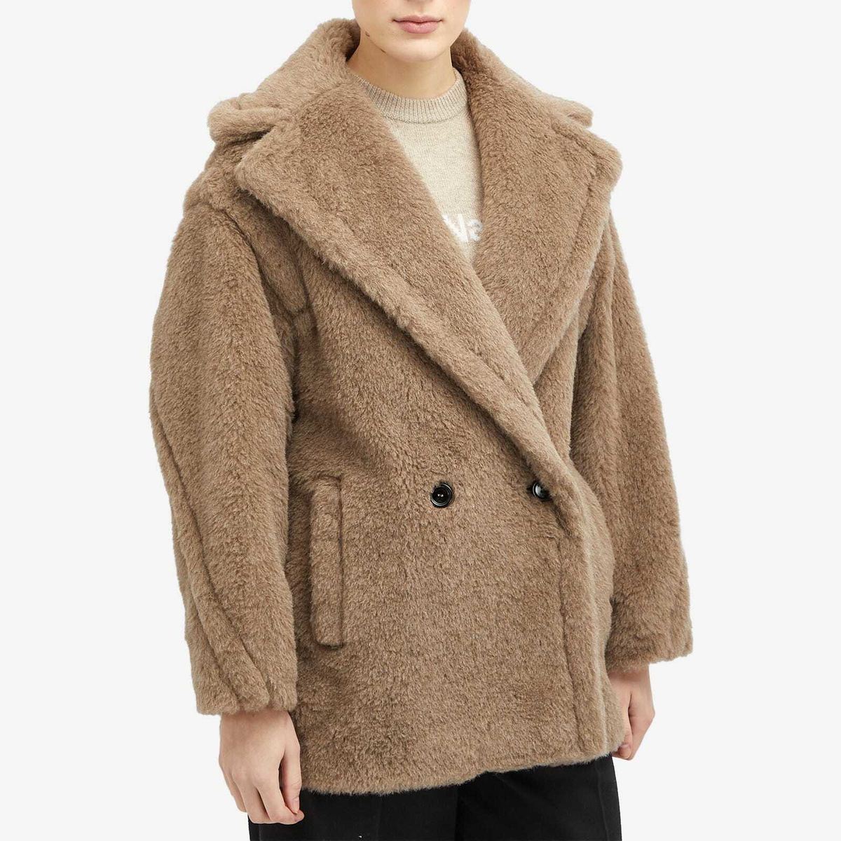 【美品】Max Mara ESPERO テディ ショートコート サンドベージュ Max Mara Women's Espero Short Teddy Coat in Sand Max Mara