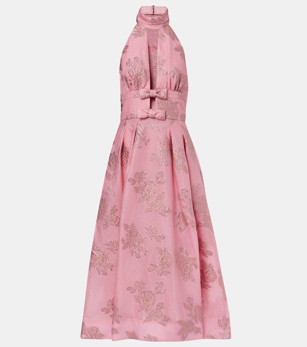 linen casual dresses Casual Midi Long Sleeves Linen Dress – Old Linen Mill main image 1