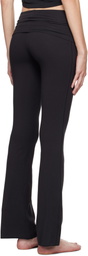SKIMS Black Cotton Jersey Foldover Lounge Pants