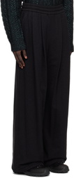 WOOYOUNGMI Black Boucle Sweatpants
