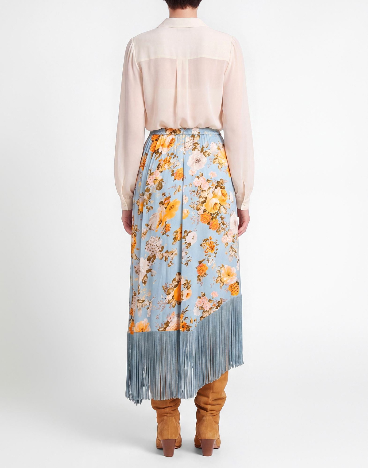 Jucca Womens Maxi skirt Azure
