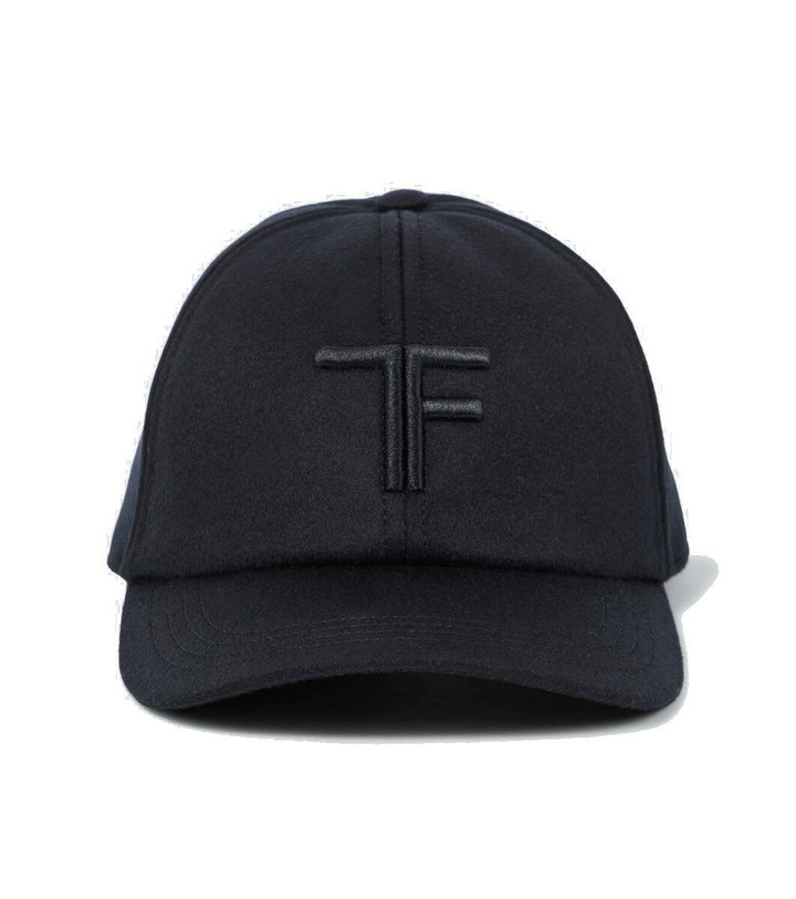 Photo: Tom Ford Logo embroidered cashmere baseball cap