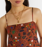 Asceno Melfi printed silk twill midi dress