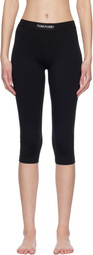 TOM FORD Black Modal Yoga Short Leggings.