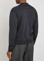 Jacquemus Le Cardigan Merino Wool-blend Cardigan Dark Grey
