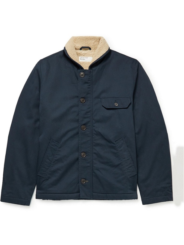 Photo: Universal Works - Recycled Fleece-Lined Cotton-Twill Jacket - Blue