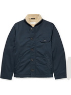 Universal Works - Recycled Fleece-Lined Cotton-Twill Jacket - Blue