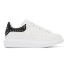 Alexander McQueen White and Black Studded Oversized Sneakers