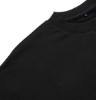Ader Error - Oversized Layered Logo-Appliquéd Loopback Cotton-Jersey Sweatshirt - Black