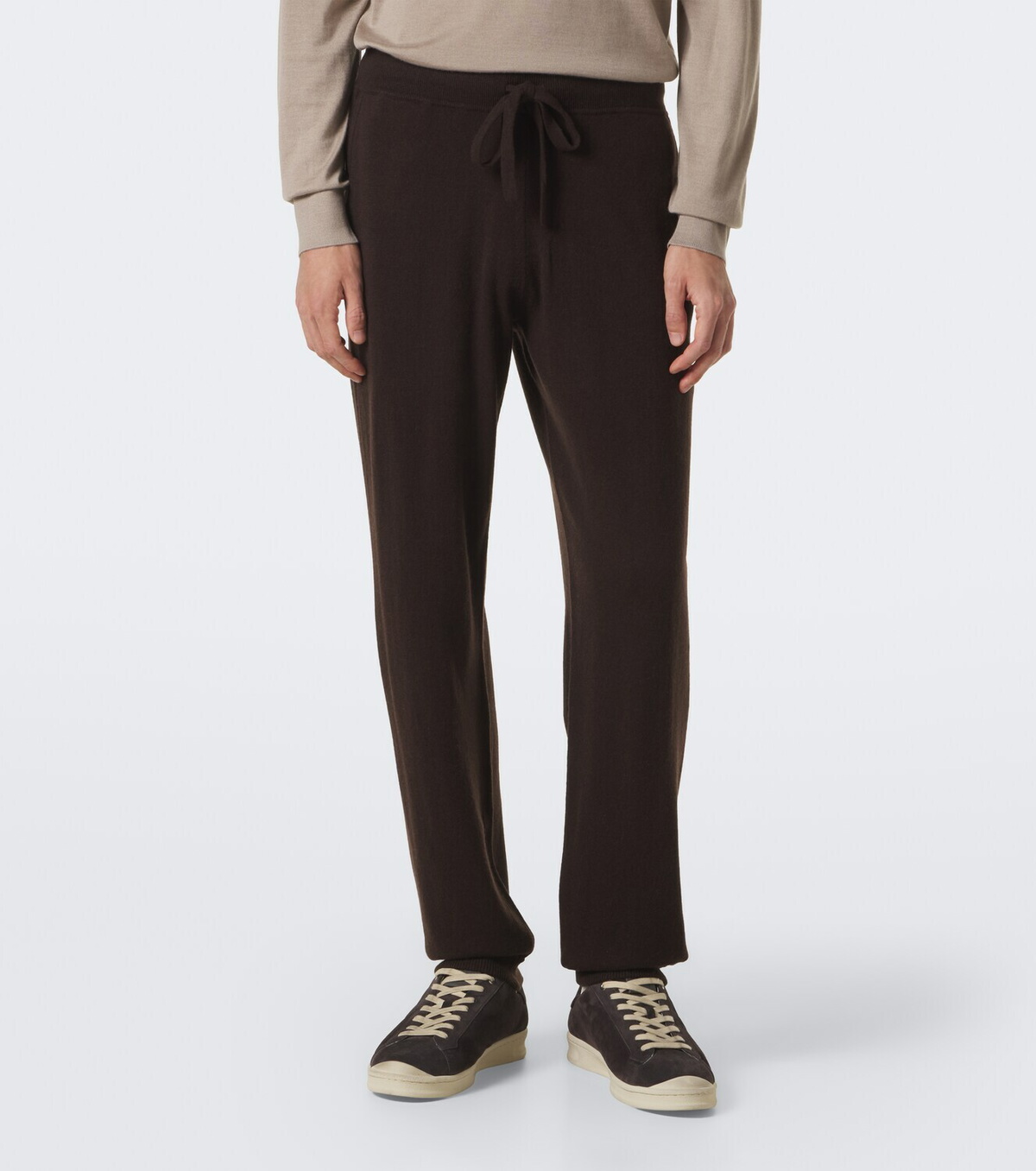 Allude Wool and cashmere sweatpants
