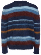 ETRO - Striped Mohair Knit Crewneck Sweater