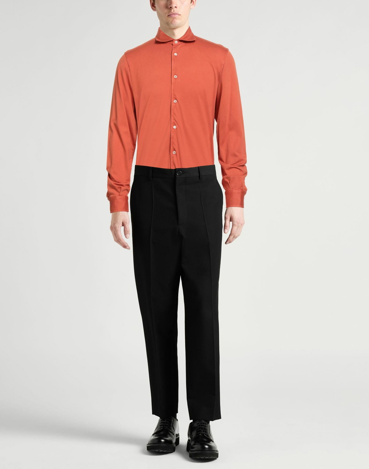 Fedeli Mens Shirt Rust