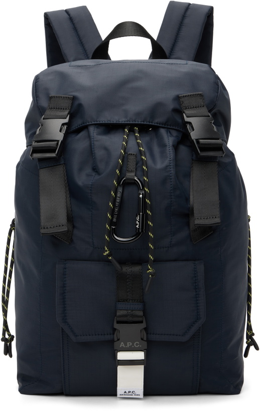 Photo: A.P.C. Navy Trek Backpack