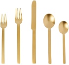 Mepra Gold Stile Cutlery Set, 5 pcs