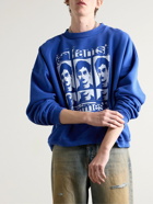 Enfants Riches Déprimés - Xerox Boy Logo-Print Cotton-Jersey Sweatshirt - Blue
