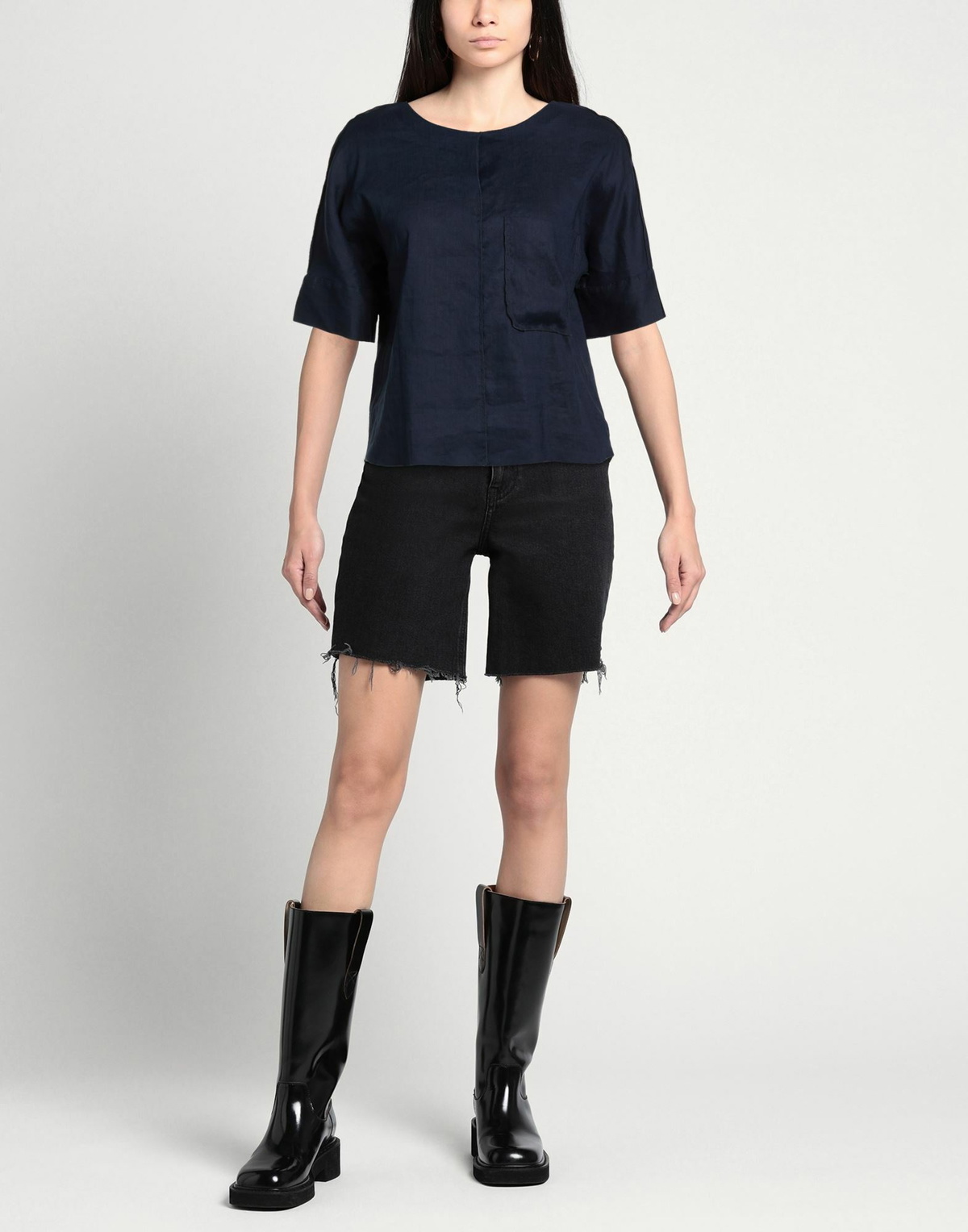 Alessia Santi Womens Top Midnight in Blue