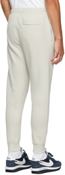 Nike Beige Fleece Sportswear Club Lounge Pants