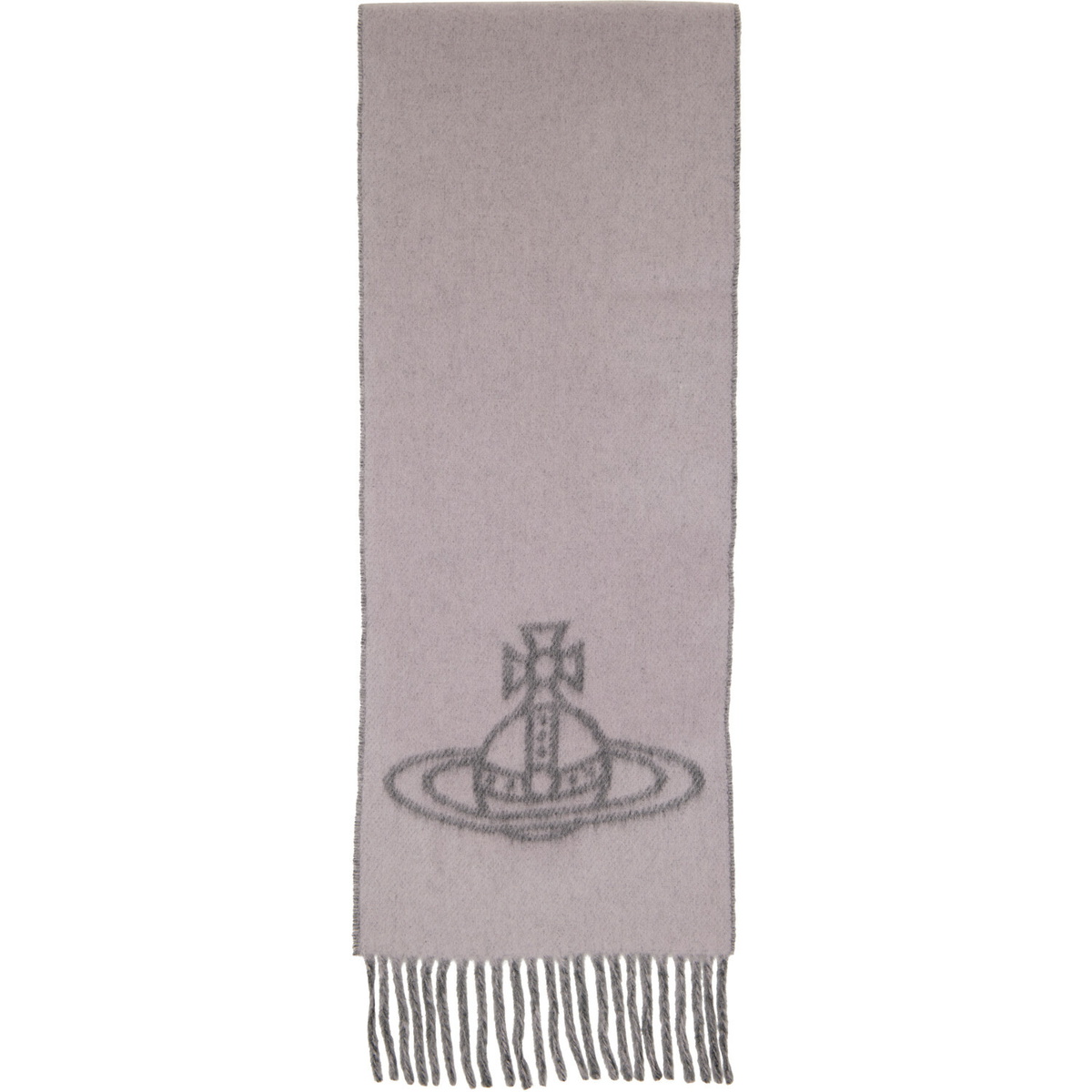 Vivienne Westwood Gray Double Face Scarf