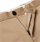 Burberry - Slim-Fit Grosgrain-Trimmed Cotton-Twill Chinos - Camel