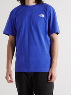 The North Face - Colour Block Logo-Detailed Cotton-Jersey T-Shirt - Blue