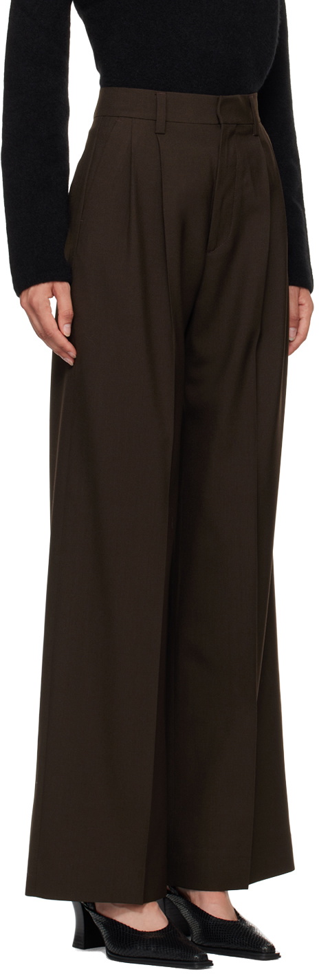 Filippa K Brown Darcey Wool Trousers