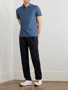 Loro Piana - Stretch-Cotton Piqué Polo Shirt - Blue