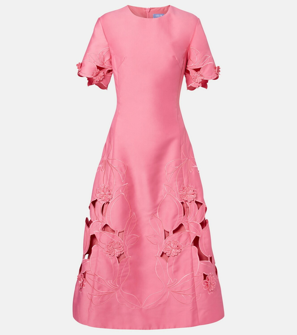 Leo Lin Caroline laser-cut midi dress