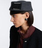 Roger Vivier Embellished wool felt hat
