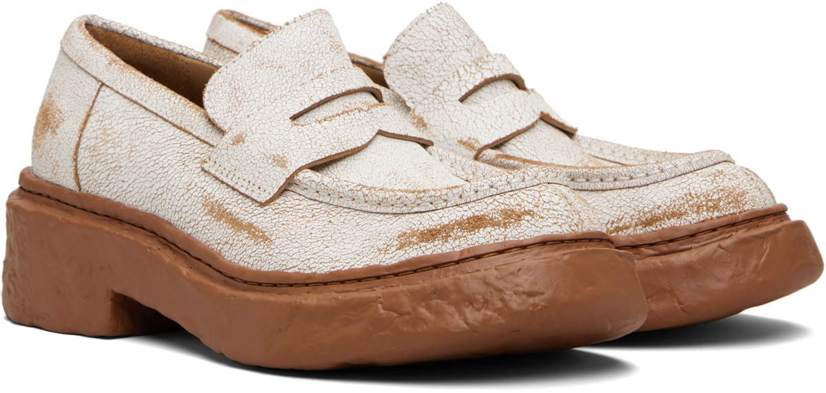 CAMPERLAB Brown & White Vamonos Loafers
