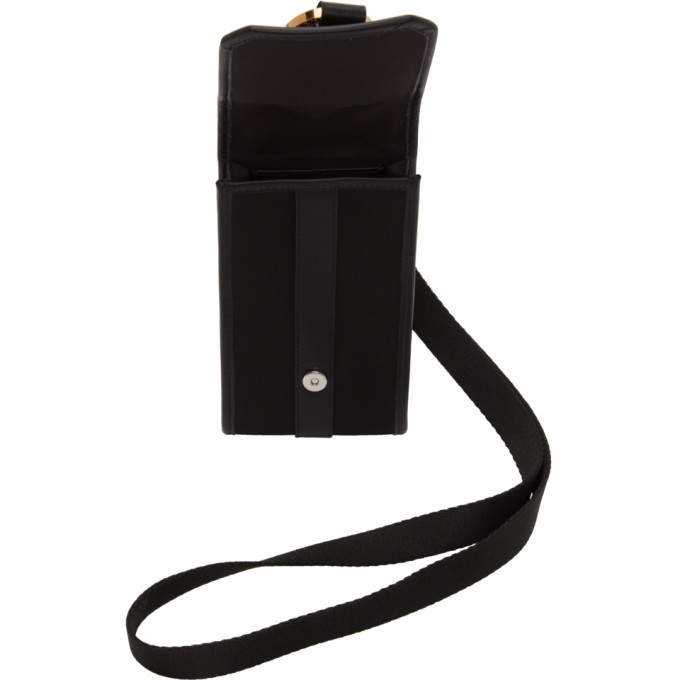 Versace Black Bondage Phone Pouch Versace