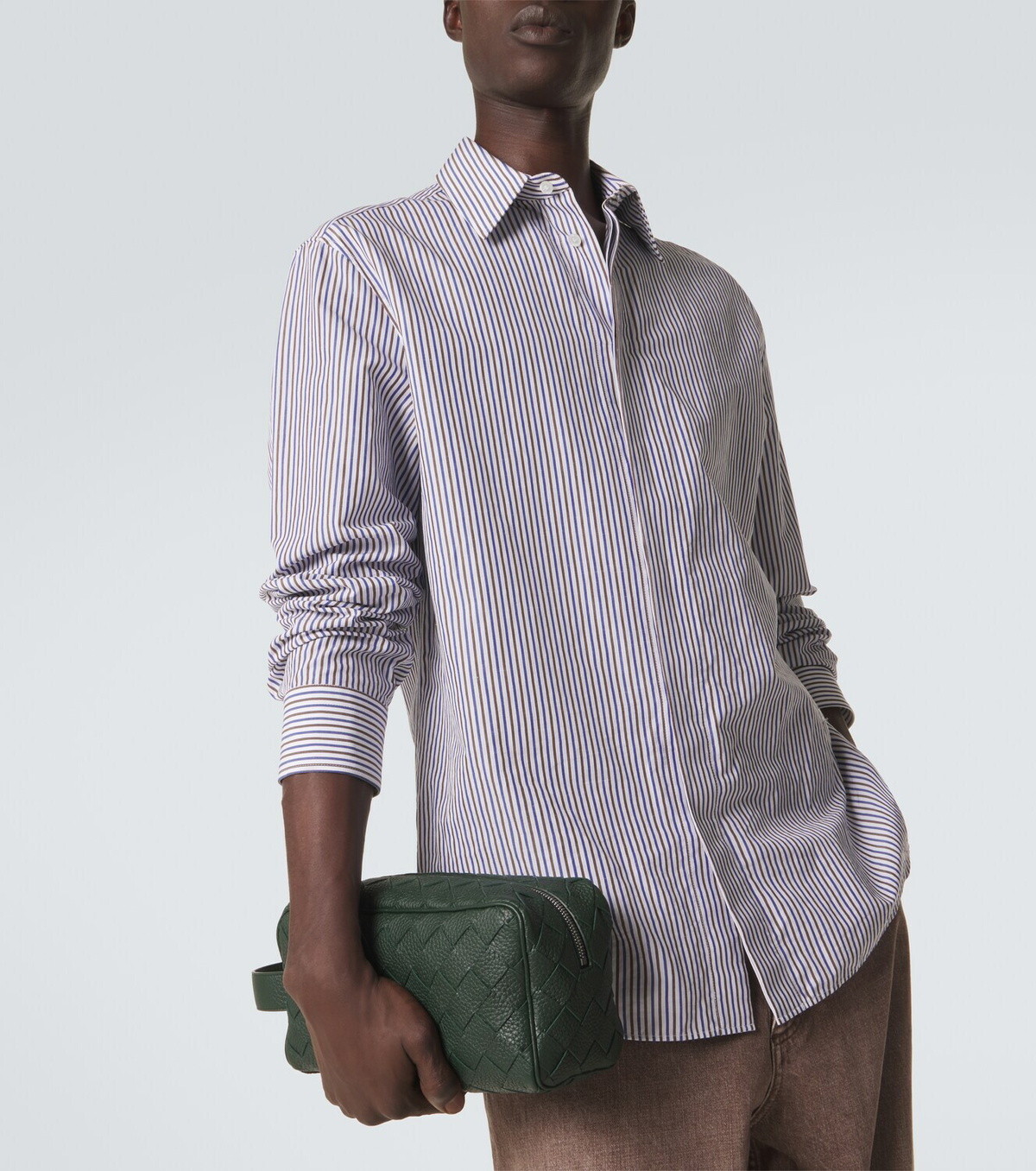 Bottega Veneta Intrecciato leather pouch