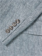 Brunello Cucinelli - Herringbone Hemp and Linen-Blend Suit Jacket - Gray