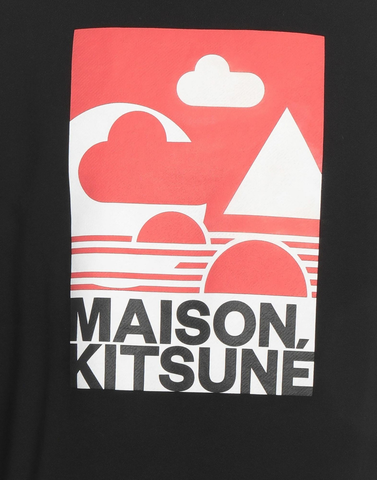 Maison Kitsuné Mens Sweatshirt in Black