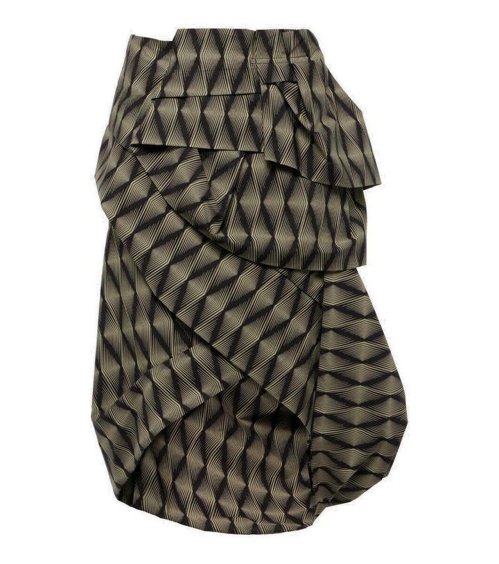 Photo: Dries Van Noten Sispy printed cotton wrap skirt