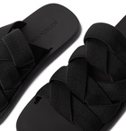 BOTTEGA VENETA - Intrecciato Canvas Slides - Black