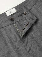 Mr P. - Straight-Leg Wool-Flannel Cargo Trousers - Gray