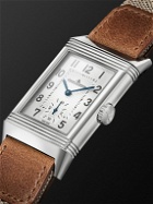 Jaeger-LeCoultre - MR PORTER Reverso Classic New York Limited Edition Hand-Wound Stainless Steel, Canvas and Casa Fagliano Leather Watch, Ref. No. JLQ385852Y