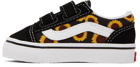 Vans Baby Black & Yellow Old Skool V Sneakers